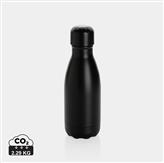 Botella de acero inoxidable al vacío de color sólido 260ml, negro