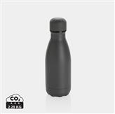 Ensfarvet vakuum rustfrit stål flaske, 260ml, grå