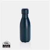 Ensfarvet vakuum rustfrit stål flaske, 260ml, blå