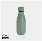 Solid colour vacuum stainless steel bottle 260ml, green