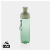 Botella de agua antigoteo PET reciclado Impact RCS 600 ml, verde