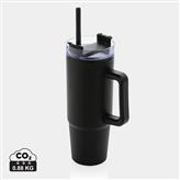 Mug 900ml avec poignée en plastique recyclé RCS Tana, noir