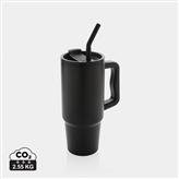 Mug 900ml en acier inoxydable recyclé Embrace RCS, noir