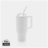 Mug 900ml en acier inoxydable recyclé Embrace RCS, blanc