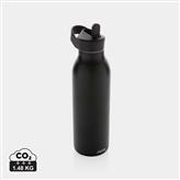 Bottiglia Avira Ara in acciaio riciclato RCS 500ML, nero