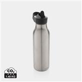 Botella de agua Avira Ara RCS con tapa de acero 500ML, plata
