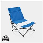 Sammenleggbar strandstol i veske, blå