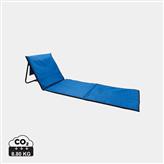 Foldable beach lounge chair, blue