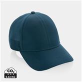 Cappellino sportivo 6 pannelli in RPET Impact AWARE™, blu navy