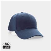 Impact 6 panel 280gr Recycled cotton cap with AWARE™ tracer, navy