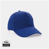 Gorra de algodón reciclado Impact 280gr con trazador AWARE™, azul