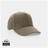 Impact 5panel 280gr Recycled cotton cap with AWARE™ tracer, green