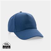 Gorra de algodón reciclado Impact 280gr con trazador AWARE™, azul marino