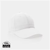 Impact 6 panel 190gr Recycled cotton cap with AWARE™ tracer, white