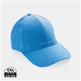 Impact AWARE™ 6 panel 280gr gerecycled katoenen cap, blauw