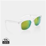 Gleam RCS solbriller med resirkulerte PC-speilglass, hvit