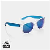 Gafas de sol con lentes de espejo de PC reciclado Gleam RCS, azul