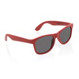 GRS recycled PP plastic sunglasses, red