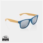 Bamboo and RCS recycled plastic sunglasses, blue
