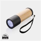Bambus- und RCS-Recyclingplastiktaschenlampe, braun