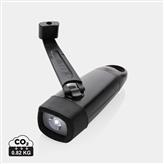 Lightwave RCS rplastic USB-rechargeable torch with crank, black