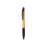 Pen lavet af bambus og hvedestrå, sort