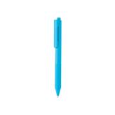 X9 ensfarvet pen med silikone greb, blå
