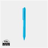 X9 solid penn med silikongrep, blå