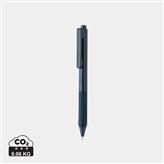 Penna a tinta unita X9 con impugnatura in silicone, blu navy