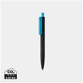 X3 musta Smooth Touch kynä, sininen
