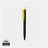 X3 zwart smooth touch pen, geel