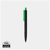 X3 musta Smooth Touch kynä, vihreä