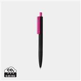 X3 black smooth touch pen, pink