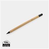 FSC®-Bambus Infinity-Stift mit Radiergummi, braun
