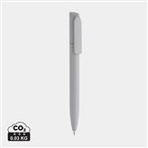 Pocketpal GRS certified recycled ABS mini pen, silver