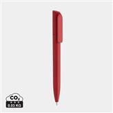 Mini penna Pocketpal in ABS riciclato certificato GRS, rosso ciliegio