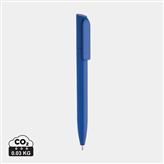 Mini bolígrafo ABS reciclado certificado Pocketpal GRS, azul real