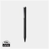 Penna in alluminio riciclato Xavi certificato RCS, nero