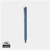 Bolígrafo Xavi de aluminio reciclado certificado RCS, azul real