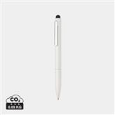 Penna touch n alluminio riciclato certificato Kymi RCS, bianco