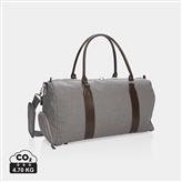 Weekend bag with USB A output, grey
