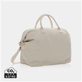 Kezar AWARE™ 500 gsm recycled canvas deluxe weekend bag, off white