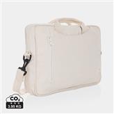Laluka AWARE™ recycled cotton 15.4 inch laptop bag, off white