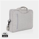 Laluka AWARE™ 15.4" Laptop-Tasche aus recycelter Baumwolle, grau