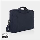 Laluka AWARE™ recycled cotton 15.4 inch laptop bag, navy