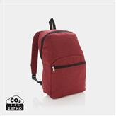 Basic ryggsäck i två färgtoner, röd