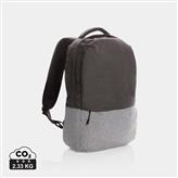 Duo colour RPET 15.6" RFID laptop backpack PVC free, grey