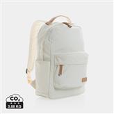 Impact AWARE™ 16 oz. recycled canvas backpack, off white