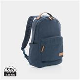 Impact AWARE™ 16 oz. recycled canvas backpack, blue