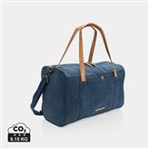 Canvas travel/weekend bag PVC free, blue